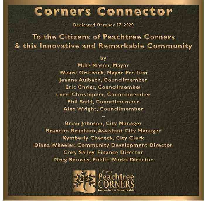 Government building bronze dedication plaque